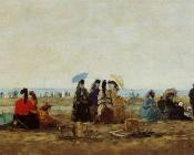 尤金布丹 - The Beach at Trouville